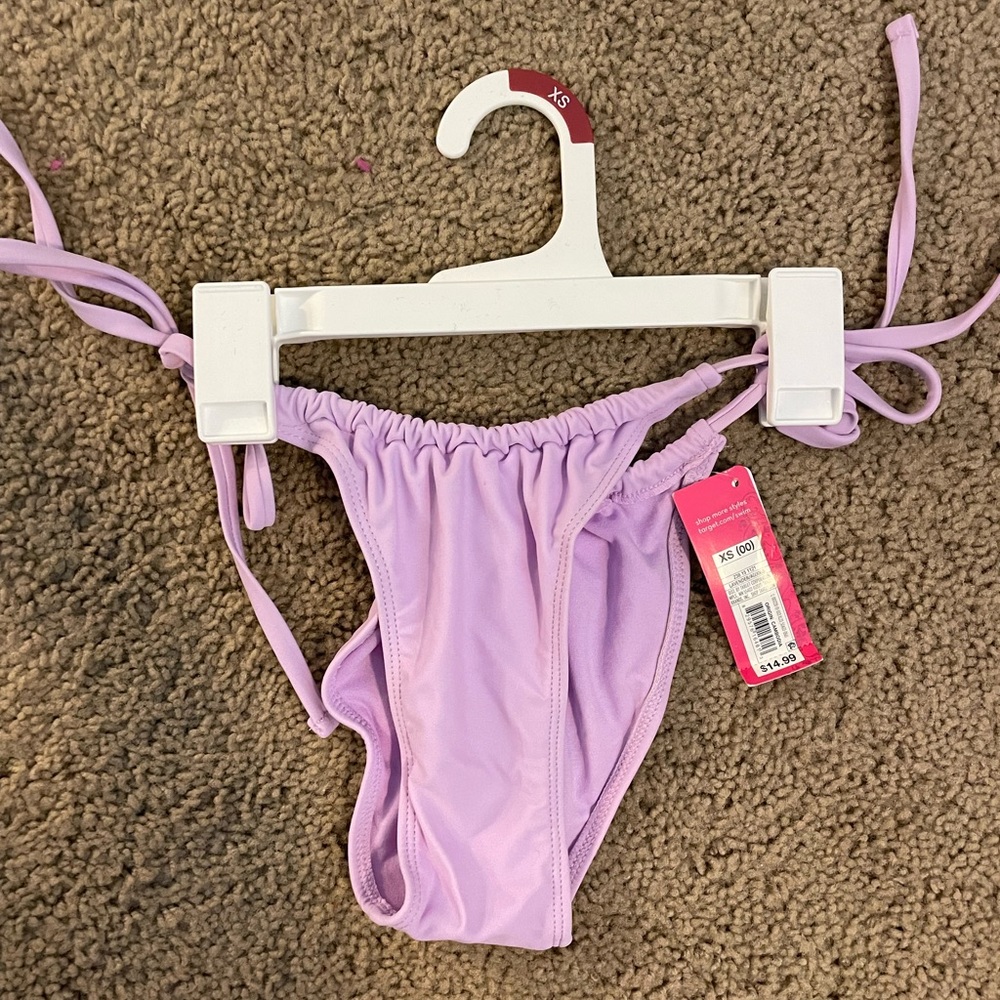 Lavender brand new with tag swimsuit bottoms string